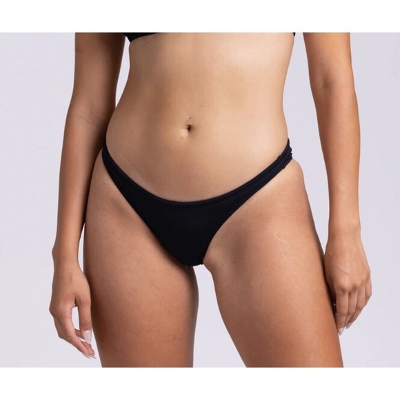 Jolyn Bikini Swim Bottom Europe Style Black XL New With Tags - Picture 1 of 6